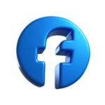 facebook 3d icon trans