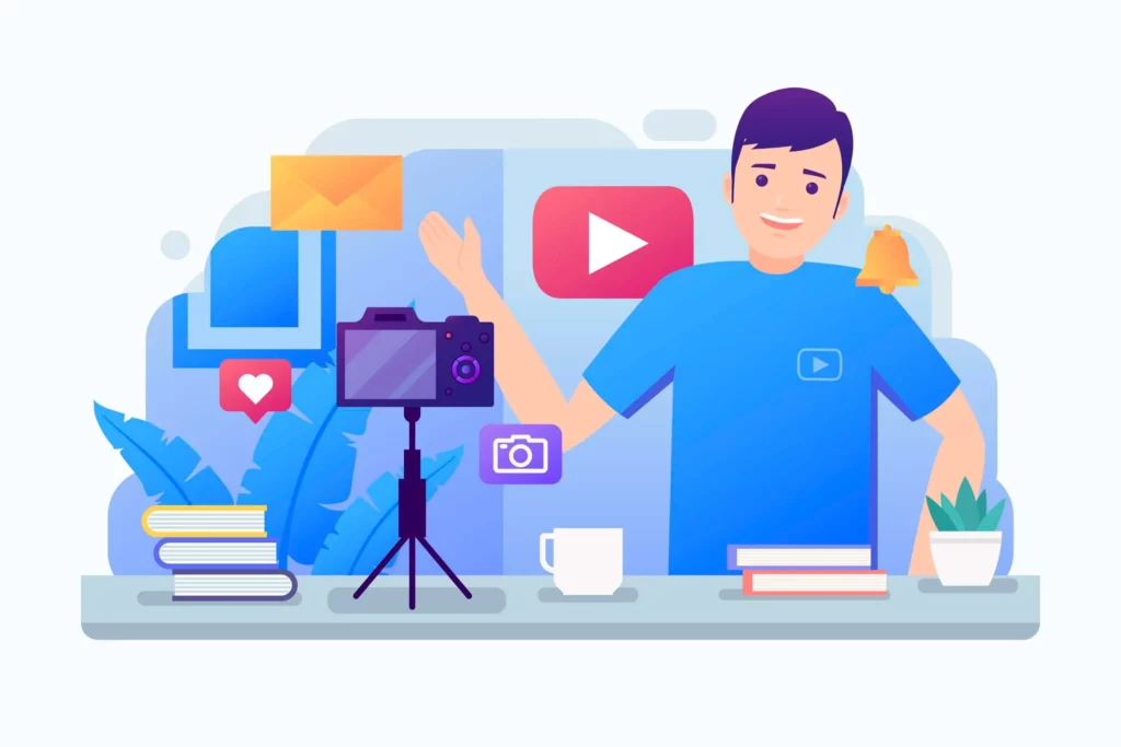 youtuber illustration